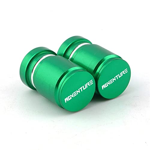 YIJIEBAO Passend for KTM Adventure 390 790 990 1050 1090 1190 1290 Super Adventure ADV Motorrad Radreifen Ventilschaftkappen Luftdichte Abdeckungen(Green)