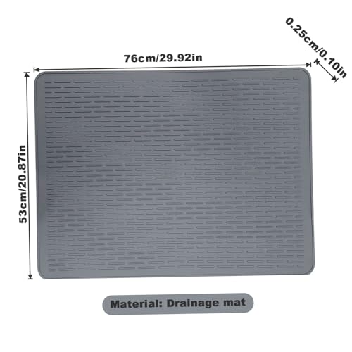 Alfombrilla multiusos para fregadero grande y protector de silicona resistente 8