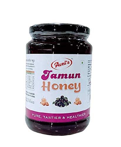 Avni's Tasty Healthy Jamun & Rosewood Honey Combo | Unprocessed | Unpasteurised | No Preservatives | Pack of 2 (1 Kg, each)
