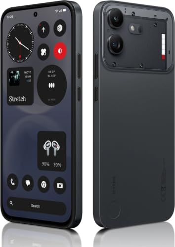 Nothing Phone (4b) 5G (Black, 8GB RAM, 256GB Storage) | 6.77 Inch Full HD+ AMOLED Display | Snapdragon 6 Gen 4 Processor | 50MP AI Main + 8MP Ultra-Wide Camera | 16MP AI Front Camera | 6000mAh Battery