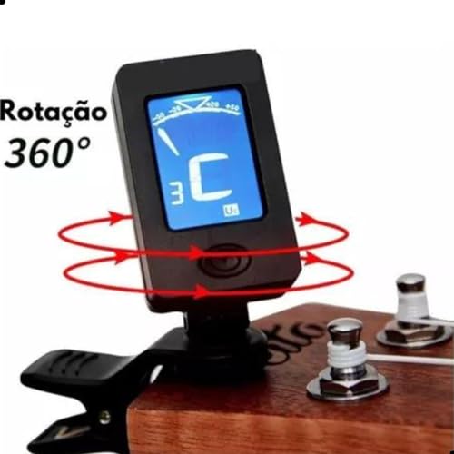 Afinador Digital Para Violão Guitarra Baixo Violino Cavaco