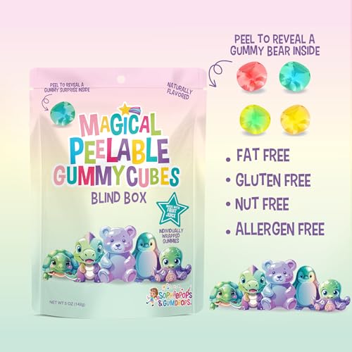 Cubos de gomita desmontables caja ciega 5 oz 6 piezas miniatura 4