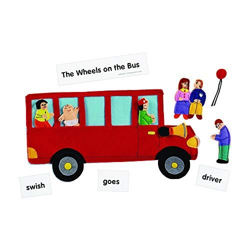 Excellerations Wheels on the Bus Felt Story Pieces, Early Language, Story Telling, Retelling Stories, Educational Toy, Preschool, Kids Toys