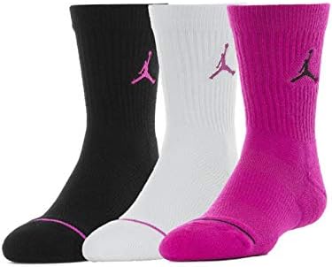 Amazon Jordan ジョーダン キッズ 子供用 クルーソックス 3足セット 3 Pack Crew Socks 靴下 黒白ホットピンク cm 23cm 並行輸入品 ソックス 靴下 通販 Amazon Jordan ジョーダン キッズ 子供用 クルーソックス 3足セット 3 Pack Crew Socks 靴下 黒白ホットピンク cm 23cm 並行輸入品 ソックス 靴下 通販