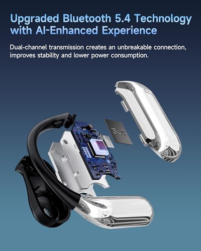 Image of Mosyxe AI Translation Earbuds Real Time, 3-in-1 Translator Earbuds, 80H Playtime Translating Device, 144 Language Translator Earbuds for iPhone and Android, for Travel /Business /Meeting /Learning