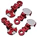 Hobbypark 4PCS Aluminum Magnetic Stealth Invisible Body Post Mounts for 1/10 RC Car (Red)
