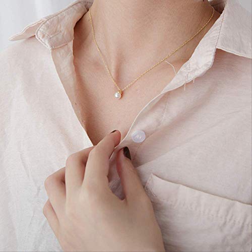 Collier perle triangle pendentif pour robe de mariée - 2