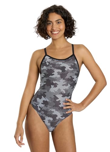 Sporti HydroLast Women's Athletic One Piece Swimsuit - Black - 36