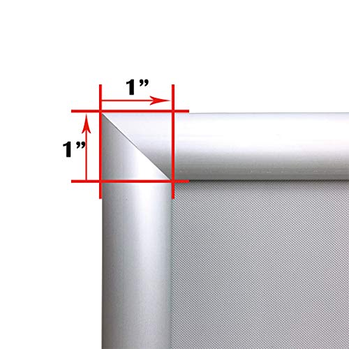 10 Pack Of Haitian Snap Poster Frame Wall Mounting, 8.5 X 11 Inch Size Front Loading, Silver Color,1" Aluminium Profile,0.07 Inch Thickness Hard Plastic Back Panel. #TOP3