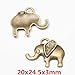 60pcs Mixed Style Vintage Antique Bronze Alloy Animal Elephant &Elephant Head Charms Pendant Jewelry Findings for Jewelry Making Necklace Bracelet DIY (60pcs)
