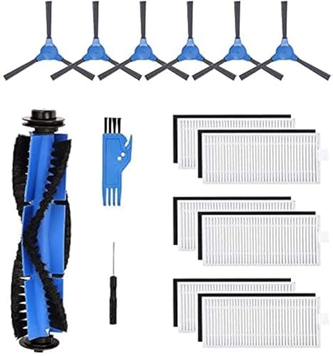 JJ Neumann Replacement Parts Accessories Compatible with Dser Robot Vacuum RoboGeek 20T, 21T, 22T, 23T (13 Pcs Value Pack)