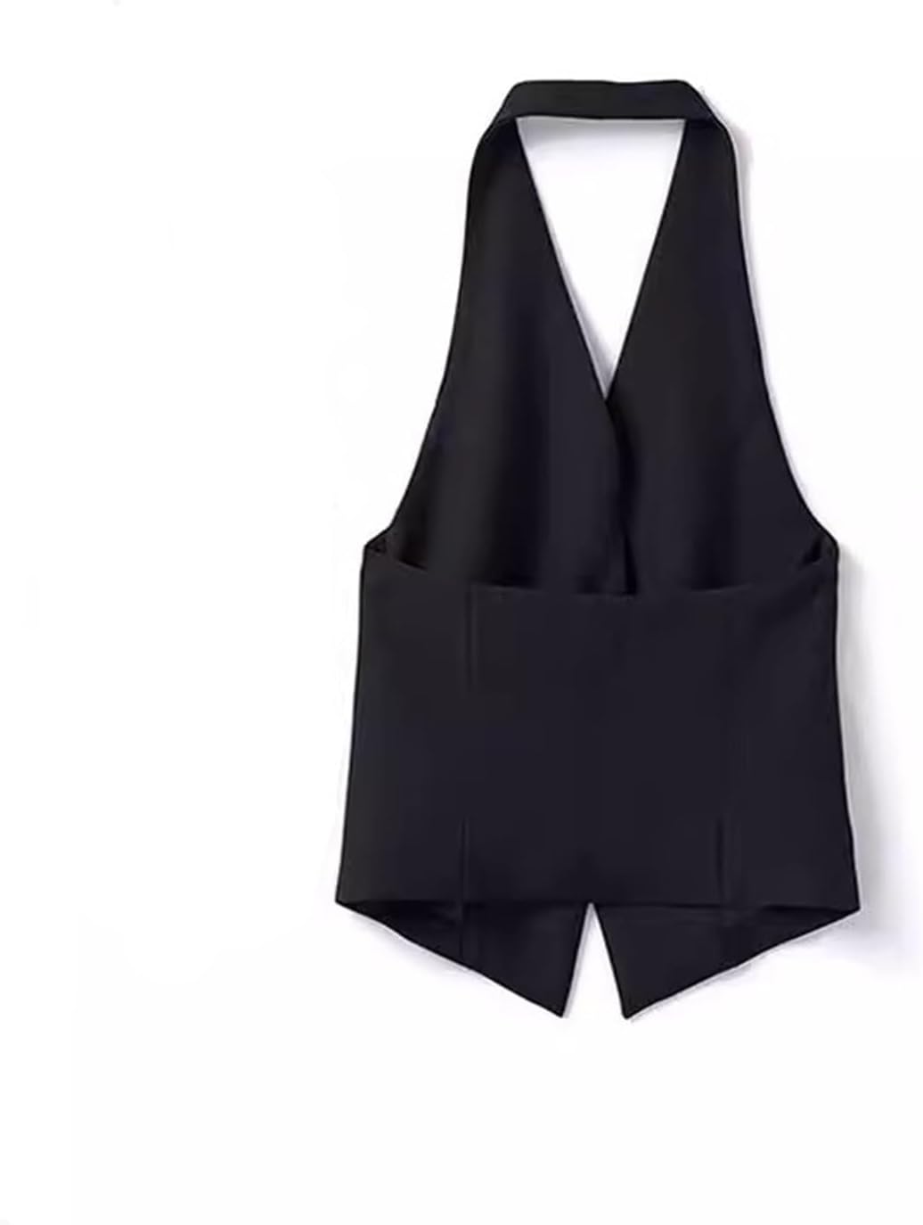 Women's Halterneck V-neck Single-breasted Suit Vest Workplace Business Daily Dating Versatile Slimming Vest Jacket