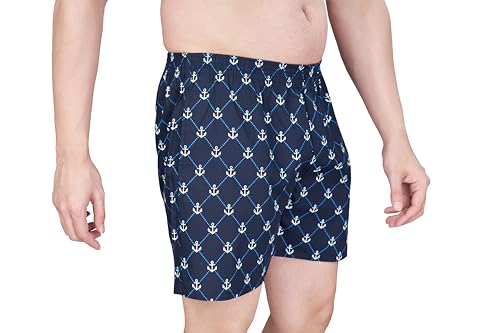 Image of Nermosa Pure Cotton Comfortable & Breathable Printed Regular Shorts /Boxer for Men, Pack of 3
