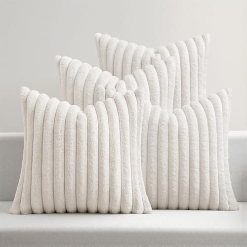 MIULEE Plüsch Kissenbezug 40x40 Weihnachten Flauschig Kissenbezüge...