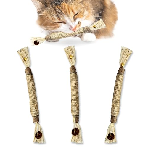 SunGrow-Delicious-Pet-Snack-Silvervine-Sticks-Chewable-Corn-Husk-and-Insect-Lean-Fruit-Perfect-Teeth-Care-for-Cats-Rabbits-and-Other-Pets-3-Pcs SunGrow Delicious Pet Snack Silvervine Sticks, Chewable Corn Husk and Insect Lean Fruit, Perfect Teeth Care for Cats, Rabbits and Other Pets, 3 Pcs - Image 1