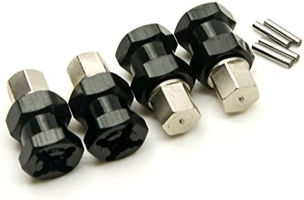 A Set of Aluminum Alloy 12mm Wheel Hub Hex Drive Adaptor + 15mm Offset for 1:10 Axial SCX10 /Wraith RC Crawler Car (Black, 15mm) — view 5