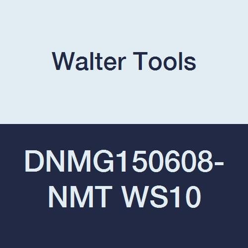DNMG150608-NMT WS10 Carbide Tiger-Tec Negative Indexable Turning Insert, 1/32" Corner Radius, 1/2" IC, 1/4" Thick, 0.024" - 0.157" Depth of Cut (Pack of 10)