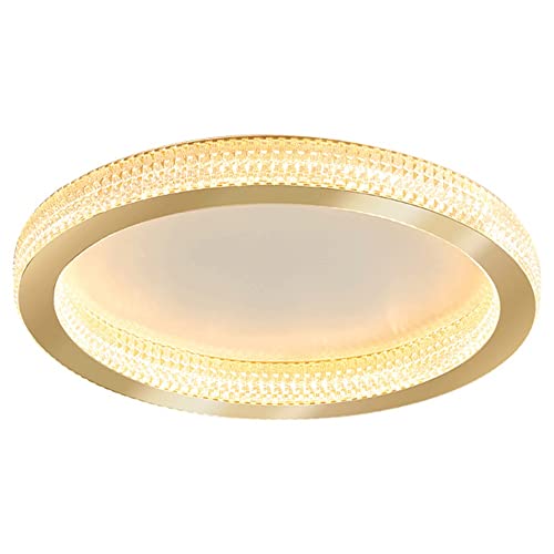 Luces colgantes , Lámpara de techo LED moderna, lámpara de techo con montaje empotrado de cristal con forma de flor y control remoto, lámpara de techo con montaje semiempotrado for sala de estar, dorm