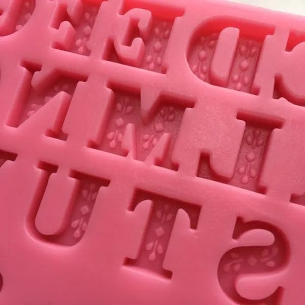 Miniatura 2 de Anyana Mini letras alfabeto coma exclamación marca molde de silicona molde de fondant para herramienta de pasta de goma, suministros de pasta de