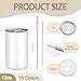 YOUKE OLA 16 Pack Stainless Steel Skinny Tumblers 12oz - Bulk Straight Double Wall Vacuum Insulated Tumbler with Lid and Straw for Travel, DIY, 16 Colors