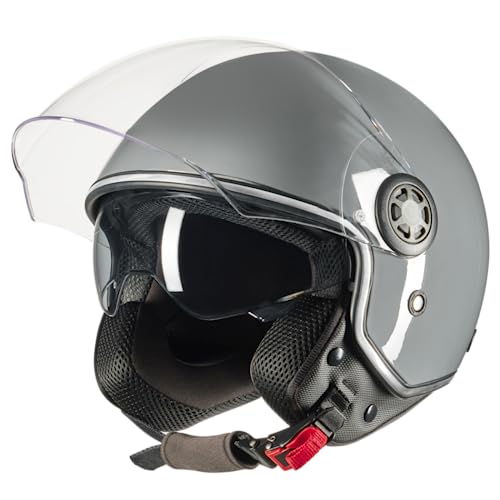 Roller Helm Mit Visier Und Sonnenblende Mopedhelme & Rollerhelme online kaufen