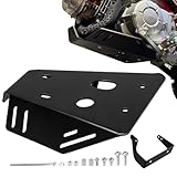 VPZMT Black Front Skid Plate for Honda CRF110F 2013-2025 2026 Models Engine Mud Guard Protector Lower Engines Bash Guards