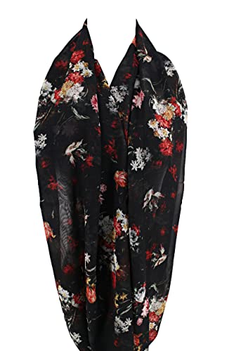 Etwoa's Basket of Flowers infinity Scarf Circle Scarf Loop Scarf3