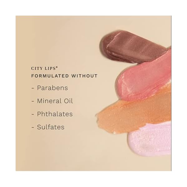 City Beauty City Lips Clear - Plumping Lip Gloss - Hydrate & Volumize - High Shine Lip Plumper - Hyaluronic Acid & Peptides Visibly Smooth Lip Wrinkles - Cruelty-Free