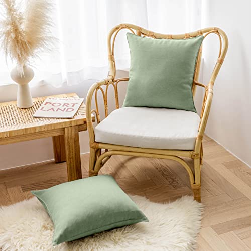 Home Brilliant Sage Green Cushion Covers 45 x 45 for Garden Furniture Decorative Outdoor Cushions Covers Waterproof Summer - Image 2