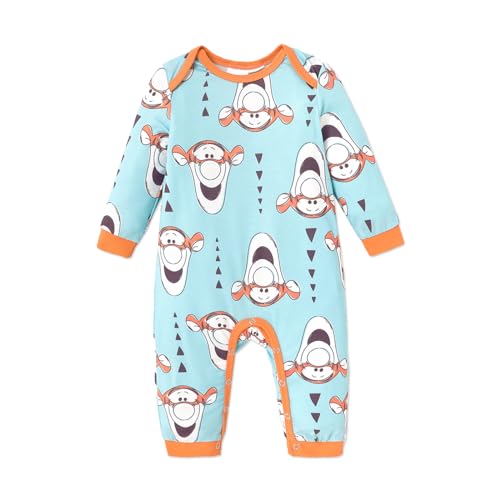 Image of Disney Winnie the Pooh Baby Girls Long Sleeve Jumpsuit Newborn to Toddler