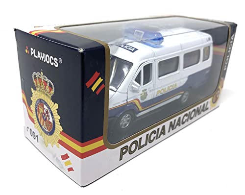 PLAYJOCS GT-8082 Furgone Polizia Nazionale - Auto Giocattolo In Metallo Con Parti In Plastica, Porte Che Si Aprono - Collezionabile 15 Cm - 2