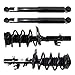 TRQ Front and Rear Complete Strut Assembly & Shock Absorber Kit Complete Strut & Coil Spring Assembly Compatible with 2016-2020 Nissan Rogue