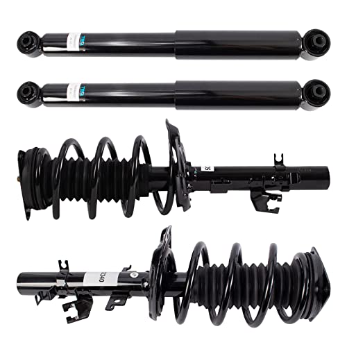 Image of TRQ Front and Rear Complete Strut Assembly & Shock Absorber Kit Complete Strut & Coil Spring Assembly for 2016-2020 Nissan Rogue