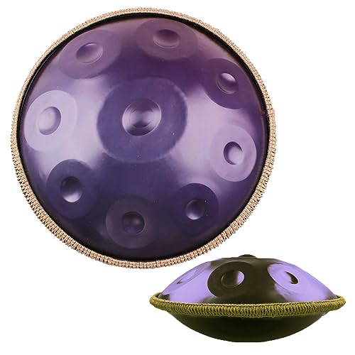 Hand Pan Tambor de Acero 9 Notas 22 Pulgadas Color Morado miniatura 1