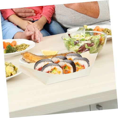 Vajilla bandejas para sushi barco x50 piezas miniatura 3