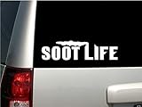 Appalachian Decals 8' White Vinyl Soot Life Decal - Made in The USA - Diesel