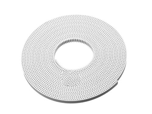 CH Handel GT2 Zahnriemen Belt Riemen CNC Drucker 6mm 10mm Open Belt Meterware Stahlgeflecht, Farbe:weiß, Größe:10 mm Cover