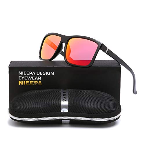 Image of Men's Sports Polarized Sunglasses Square Frame Glasses NP1007
