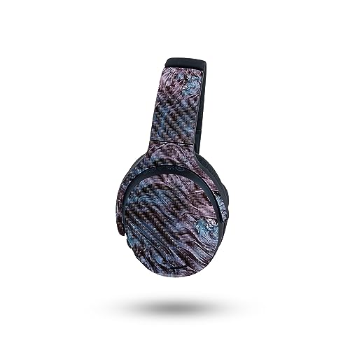 Image of MightySkins Carbon Fiber Skin Compatible with Skullcandy Crusher ANC 2 - Angry Ripple | Protective, Durable Textured Carbon Fiber Finish | Easy to Apply