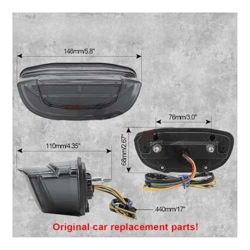 Feu stop moto LED 12V résistant aux vibrations pour CB650R - 3