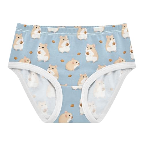 Girls Underwear Soft Cotton Hamster Kids Panties in Sizes 2/3t, 4t, 5t, 6 and 8