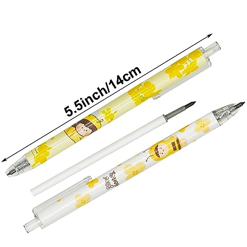 Lápices Maydahui HB Retráctiles 12 Piezas de Abeja miniatura 2