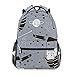Produktbild Lustiger Katzen-Rucksack für Schule, Uni, Reisen, Wandern, modischer Laptop-Rucksack für Damen, Herren, Teenager, lässige Schultaschen aus Segeltuch