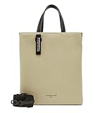 Liebeskind Berlin Damen Papieren tas katoen keperstof papieren Tote M, Warm Beige, Medium (HxBxT 34cm x 29cm 15cm) EU