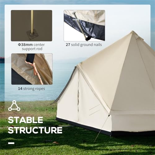 Carpa para camping 10 personas con protección impermeable y UV miniatura 6