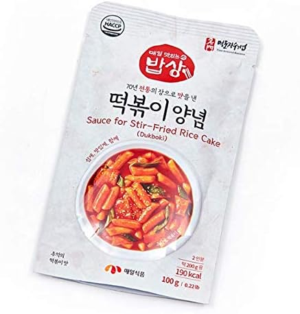 Korean Spicy&Sweet / Hot Spicy Topokki TTeokbokki Sauce for Rice Cake 0.22IB (PACK of 3) …