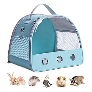 Guinea Pig Carrier, Small Animal Bird Rabbit Turtle Carrier Bag, African Hedgehog Portable Travel Carrier Outdoor Hangbag, Bird Rabbit Guinea Pig Squirrel Carrier