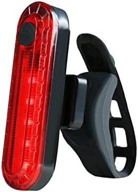 Bike Tail Light Rechargeable Bright Rechargeable Rear Bike Light Set Easy to Install for Safety Night Riding Fits Any Road Mountain Bikes， Skateboard, Backpack, Wheelchair, MTB & Scooter