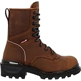ROCKY Rams Horn Logger Composite Toe Work Boot, Crazy Horse, Size 11(W)