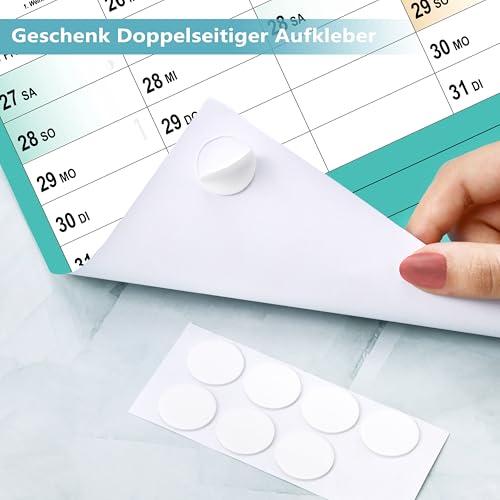 Kalender 2026 Wandkalender - XXL Wandkalender 2026 Größ (100 x 70 cm), von Jan bis Dez 2026, für Schüler und LehrerGeburtstagskalender - Morandi
